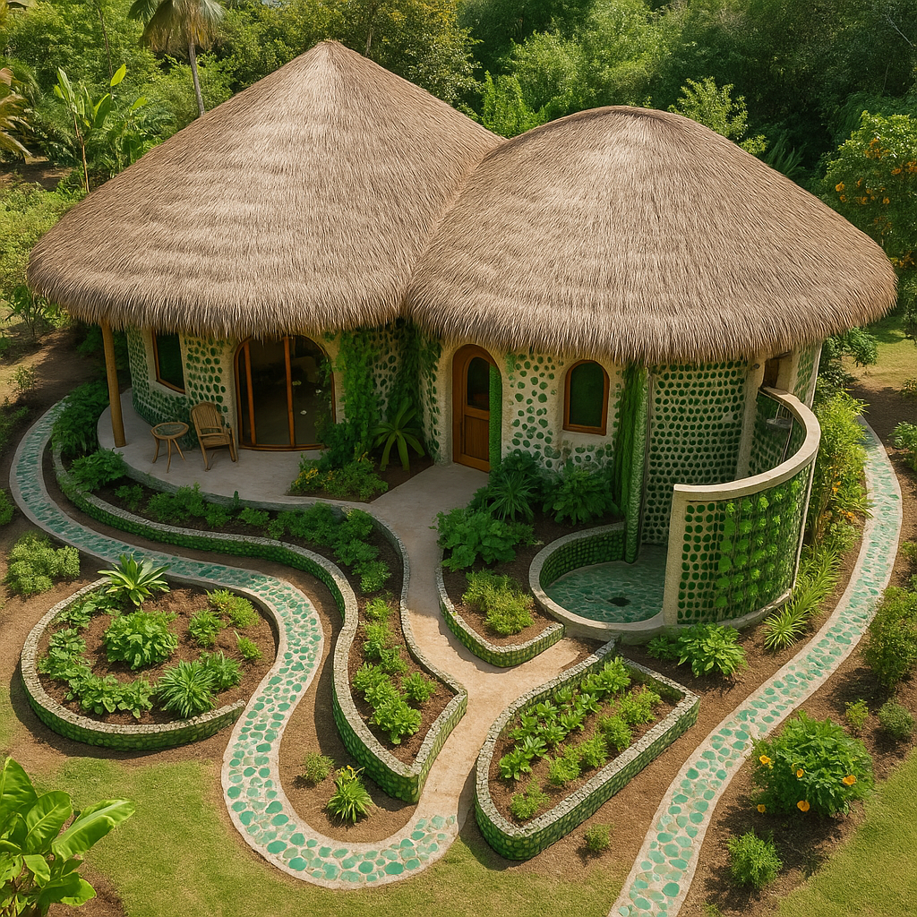 Heart-shaped eco-home built with sustainable materials in Grenada